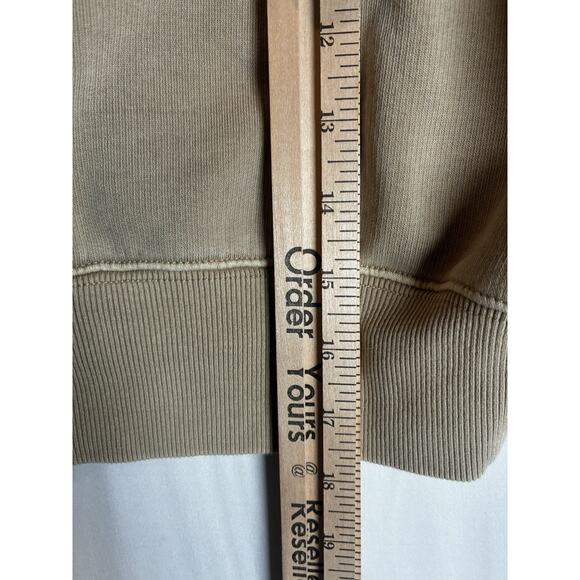 Aritzia Wilfred Free Sweater Beige Fuzzy Half Zip 2XS Streetwear Chic Neutral - Picture 6 of 7